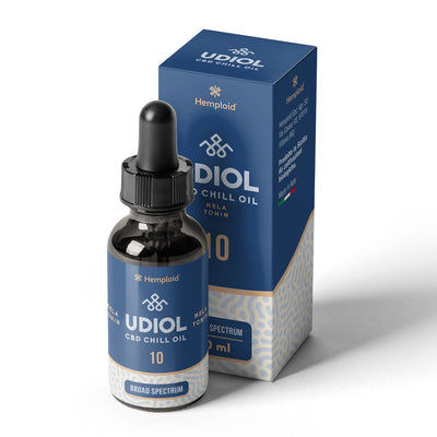 Udiol 10% CBD Chill Oil + Melatonina Broad Spectrum