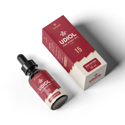 Udiol 10% CBD Sport Oil + CBG / CBN + Mentolo Broad Spectrum